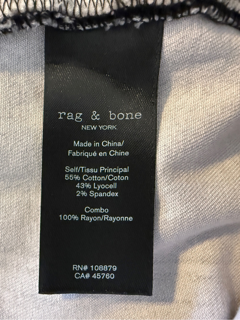 Rag & Bone Miramar Wren Slim Straight Pants Byron Greyscale Faux Denim Womens 28 - Picture 10 of 15